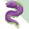 Extra Large 460mm 'Cute Moray EEL' Permanent Sticker Decal for