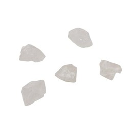 Natural White Quartz Stone 20-30mm 5pcs White Quartz Raw Protection Natural White Quartz Crystal for Jewelry Making (White Quartz, 5)