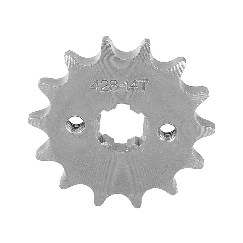 A ABSOPRO Motorcycle Front Motor Pinion 428 Chain 14T 17mm