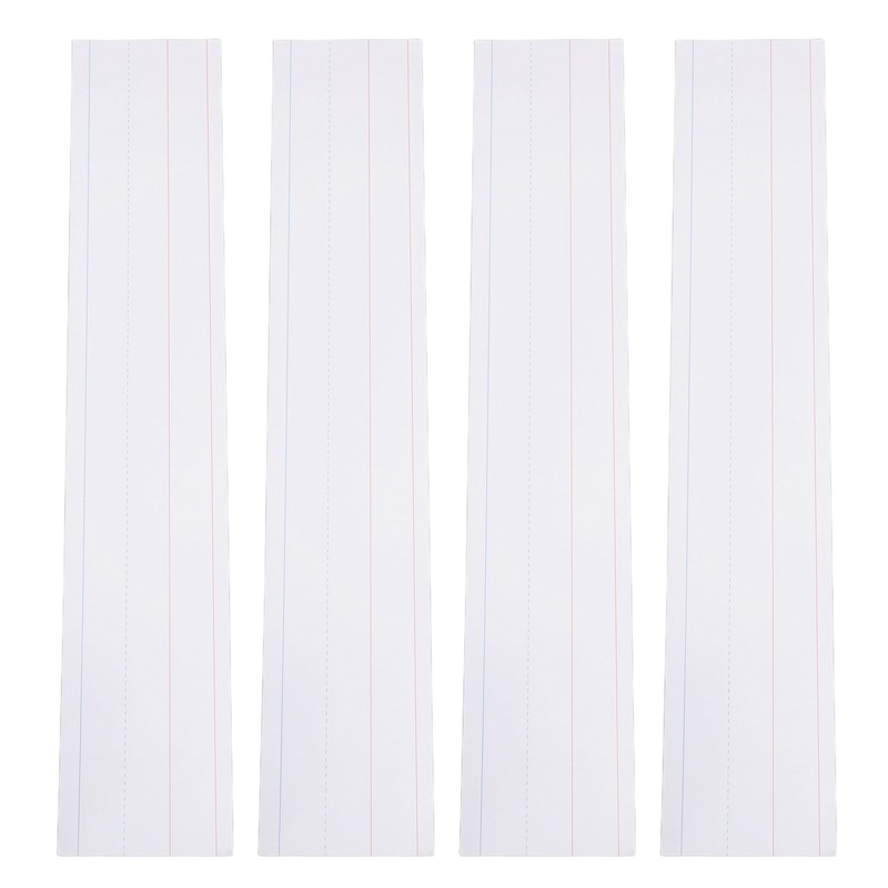 50pcs Dry Erase Sentence Strips Reusable White Lined Writing Sentence