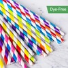 PakTalk [100 Pack]Party Straws Disposable 7.75'' x0.24'' Biodegradable Sky Blue
