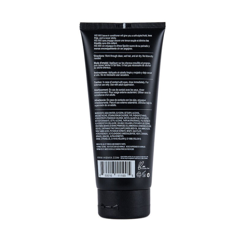 6 His Mix curly hair Leave-in Conditioner for Men, 6