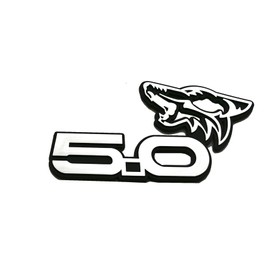 Pair Custom Coyote 5.0 Emblems Door Left Right 3D Badge Compatible with Mustang F150,Universal Car Vehicle, Truck (Chrome)