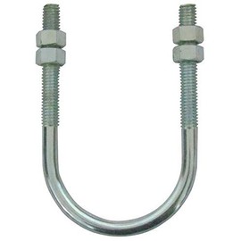 3/8"-16 x 2" Pipe Size Plain 304 SS U-Bolt