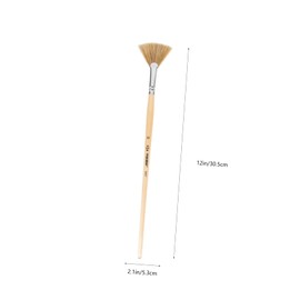 Operitacx 6pcs Detail Brushes Watercolor Paint Brush Set Fan Shape Easy to Control for Drawing Accessories for Practicing and Artistic Expression