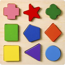 Genérico Rompecabezas Niños, Montessori de Madera para Niños – Juego Educativo | Seguro, Duradero, Sin Tóxicos – Juguete para Niños de 2 a 4 Años - 9 Piezas