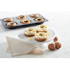 Lékué Doughnut 0620406N01 Backform, Silikon, 6 Mulden, Schwarz