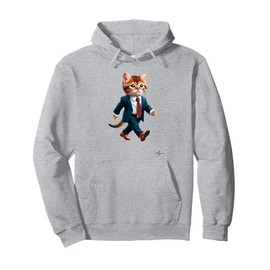 Cute and funny cat design - Pet theme for cat enthusiasts Pullover Hoodie