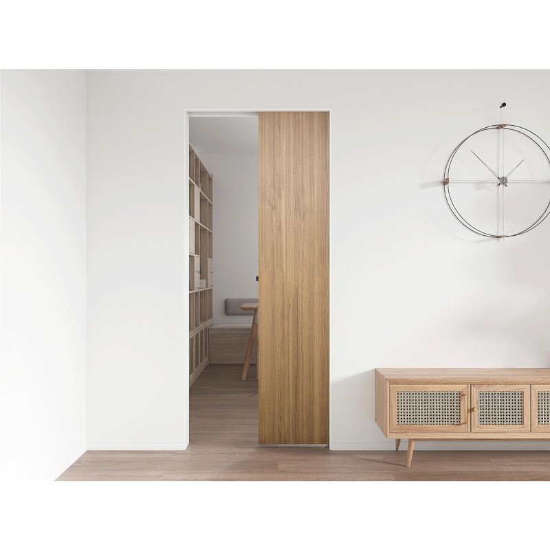 JUBEST 4FT Commercial Grade Pocket Door Hardware and Track Set,
