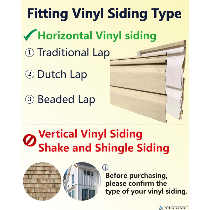 NACETURE Vinyl Siding Hooks (30 Pack) | Heavy Duty Patio