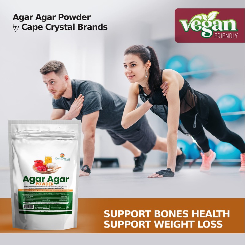 Agar Agar Powder (4-oz.) by Cape Crystal Brands - Vegan