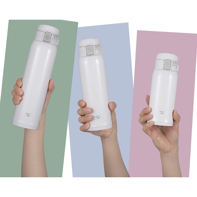 Zojirushi SMSR60EWA Stainless Mug, 20-Ounce, White