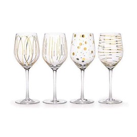 Mikasa Wine Glasses, Gold