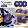 Landhoow 20 Pcs Strip Discs Rust Remover Wheel 4" x
