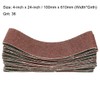 uxcell 4-Inch x 24-Inch Aluminum Oxide Sanding Belt 36 Grits