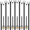 7 Pack String Light Poles,Metal Poles for Hanging Outdoor Light