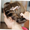 Healvian 2pcs Pearl Flower Hair Clip for Wedding Creative Bow