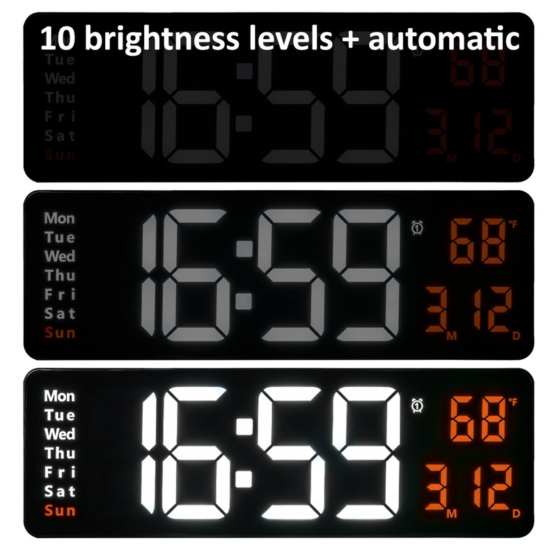 Opis Clock 1 (XXL White & Orange) – Extra Large