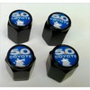 Compatible with Mustang Coyote 5.0 Shelby GT Valve Stem Caps (Black - Blue Coyote)