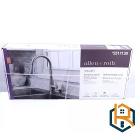 Allen Roth Tolland Stainless Steel Single Handle Pull-down Kitchen Faucet Soap