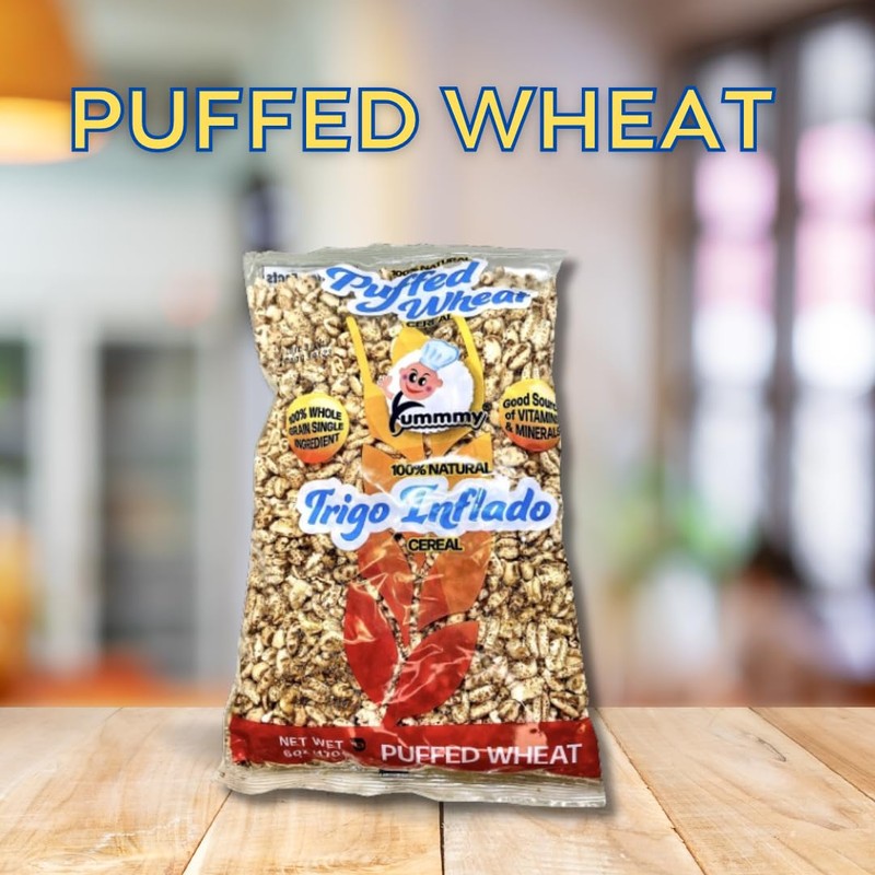 Yummmy Puffed Wheat - Trigo Inflado 6 Oz, Kosher Certified