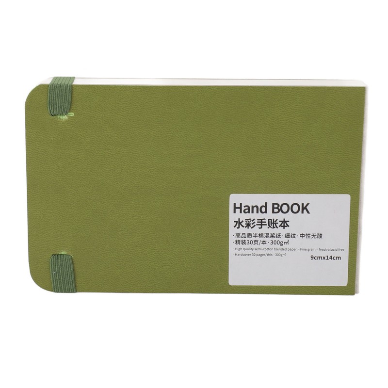 30 Sheet Watercolor Sketchbook 300GSM Portable Pocket Watercolor Paper Travel