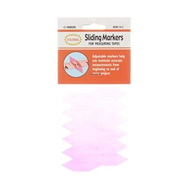 Colonial Needle CBT-14-3 Sliding Markers for Measuring Tapes-12/Pkg, Pink