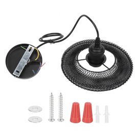 Wrought Iron Pendant Light Nordic Innovative LED Hanging Lamp Living Room Decoration AC85-265VBlack