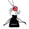 Morella women’s guardian angel necklace stainless steel 70 cm with