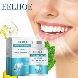 EELHOE 1/2/4box probiotic oral rinse pellets with peppermint Portable clean rinse mouth care fresh mouth improve odor solid toothpaste tablets - Specification: 1box