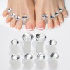 8pcs Toe Separator for Nail Polish Pedicure, Silicone Toe Spacers