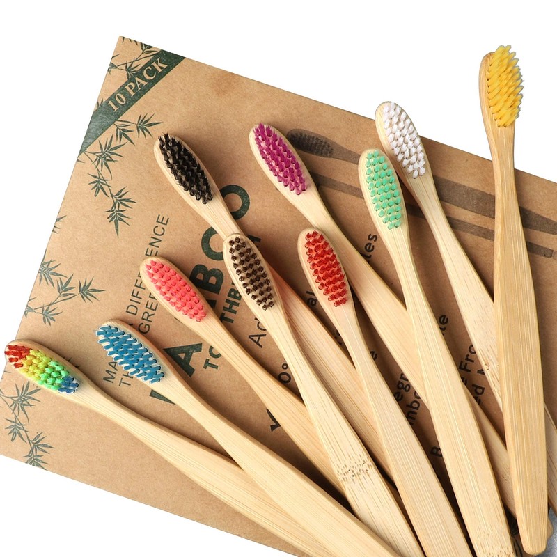 Bamboo toothbrushes.