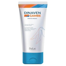 Dulac - Dinaven Massage Cream For Legs, Refreshing Effect, Diosmin, 200 ml | With Diosmin, Butcher's Broom and Red Vine, For Heavy and Tired Legs, Stimulates Leg Circulation, Made in Italy