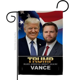 American Made Flag Trump Vance Flag Yard Sign Wall Deor for Home Door Room Porch Patio Tapestry Rally Shooting 2024 President 47 MAGA Poster Outdoor Patriotic Decorations, Republican Gifts Made In USA