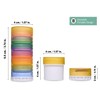 Small Portable Stackable Magnetic Pill Organizer, Pill Containers with 9