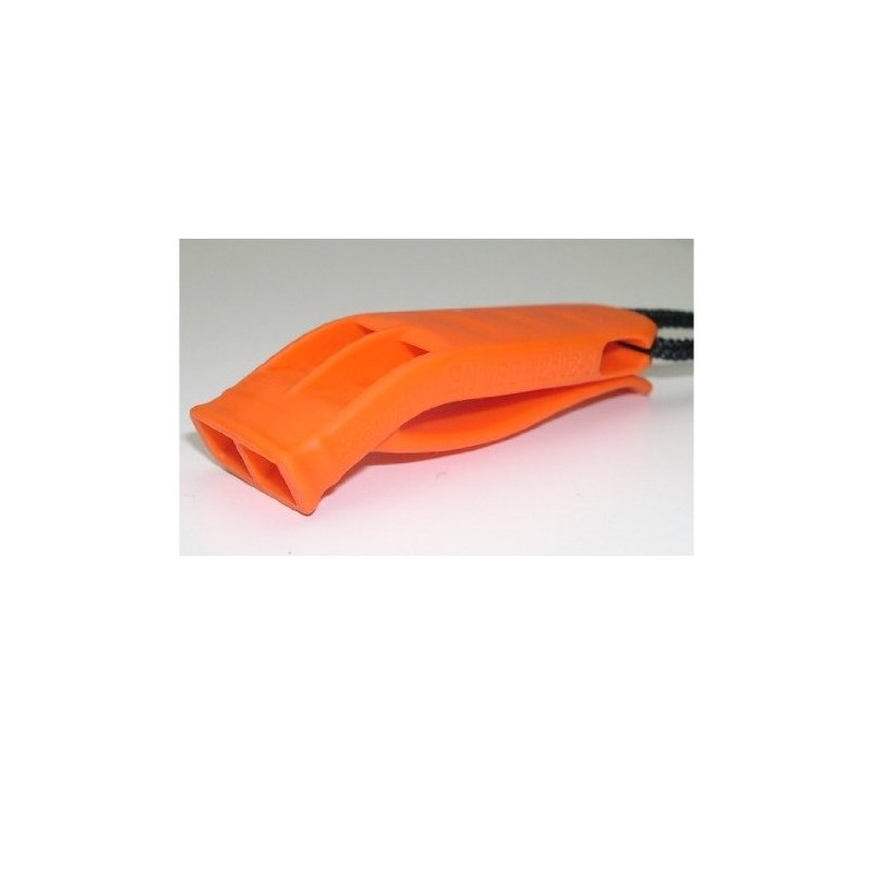 EVAQ8 Orange Safety and Survival Whistle with Neck Lanyard