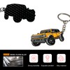 LSAUTO Car Keychain Compatible with Ford Bronco. Alloy Car Pattern