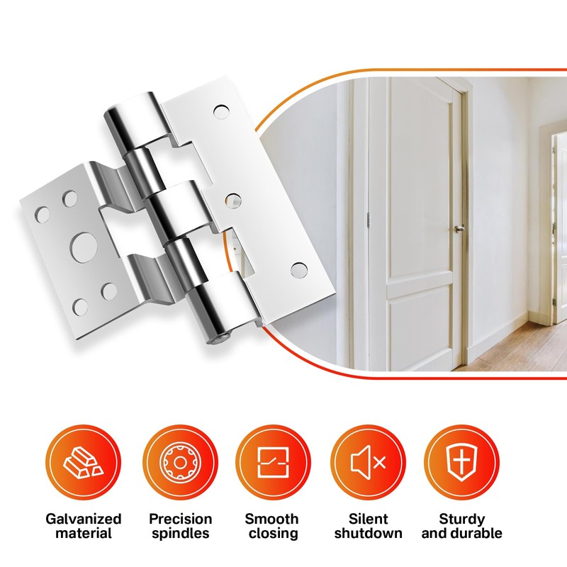 SuperDi 3 Pack Door Hinges Replacement for Combination Doors Compatible