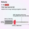 Delanie Flat Top Barrel Carbide Nail Drill Bit for Professional