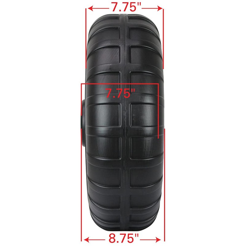 Extreme Max 3005.3729 Heavy-Duty Plastic Roll-In Dock/Boat Lift Wheel -