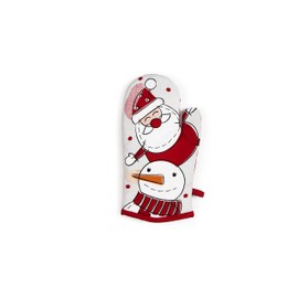 Excelsa Snowman Cotton Oven Glove Christmas Decoration 32.5 x 16.5 cm