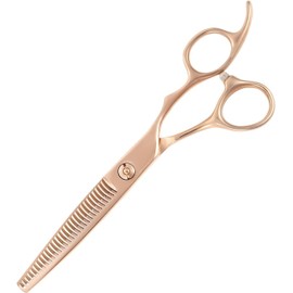 DEEDS GTZ630CCT Pink Gold Titanium Senning 3 Tier 30 Eye 3 Blade (Around 35% Skiing Ratio) GTZ630CCT Pliscissors, Hairdresser, Haircut, Professional