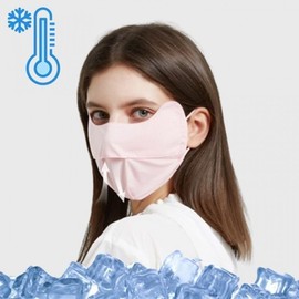 Unisex Cooling Air Sports Golf UV Protection Mask Pink 2ea