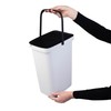 KADAX Waste Bin with Lid and Handle, Plastic Waste Bin,