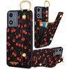 Petitian for Moto G Play 2024 Wallet Case, Cherry