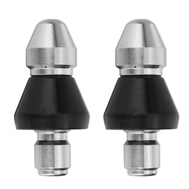 CREEXEON 2Pack Pressure Washer Sewer Jetter Nozzle,Durable Sewer Jet Nozzle,Drain Cleaning Water Jetter,5000 PSI, 3/8 Inch Quick Release Plug (3/8 Inch- 2Pack)