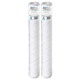 2-Pack of Baleen Filters 20" x 2.5" 50 Micron String Wound Sediment Filter Cartridge Replacement for HDX SWC-25-2050, Watts SF50-20