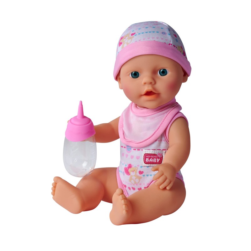 Simba New Born Baby Doll with Drinking and Nappy-Wetting Feature