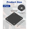 Rocaris 8 Pcs 6 X 6 X 1/4 Inch A36