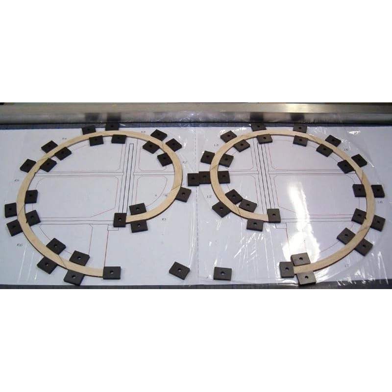 Master Magnetics Ceramic Latch Magnet Assemblies - Rectangular with Center